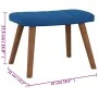 Blue velvet rocking chair with footrest by , Rocking chairs - Ref: Foro24-327764, Price: 148,02 €, Discount: %