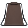 Tumbona de acero marrón 200x90 cm de vidaXL, Camas para exteriores - Ref: Foro24-48084, Precio: 74,86 €, Descuento: %
