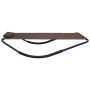 Tumbona de acero marrón 200x90 cm de vidaXL, Camas para exteriores - Ref: Foro24-48084, Precio: 74,86 €, Descuento: %