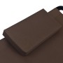 Tumbona de acero marrón 200x90 cm de vidaXL, Camas para exteriores - Ref: Foro24-48084, Precio: 74,86 €, Descuento: %