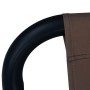 Tumbona de acero marrón 200x90 cm de vidaXL, Camas para exteriores - Ref: Foro24-48084, Precio: 74,86 €, Descuento: %