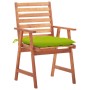 Sillas comedor de jardín 3 uds madera maciza acacia y cojines de , Sillas de jardín - Ref: Foro24-3064373, Precio: 226,69 €, ...