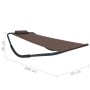 Tumbona de acero marrón 200x90 cm de vidaXL, Camas para exteriores - Ref: Foro24-48084, Precio: 74,86 €, Descuento: %