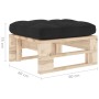 Otomana de jardín de palets madera de pino impregnada de , Sofás modulares de exterior - Ref: Foro24-3066464, Precio: 63,33 €...