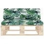 Central sofa made of pallets for impregnated pine wood garden by , Modular outdoor sofas - Ref: Foro24-3066540, Price: 118,43...