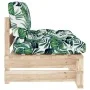 Central sofa made of pallets for impregnated pine wood garden by , Modular outdoor sofas - Ref: Foro24-3066540, Price: 118,43...