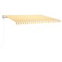 Toldo automático LED sensor de viento amarillo blanco 400x300cm de , Toldos - Ref: Foro24-3068913, Precio: 616,30 €, Descuent...
