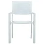 Sillas de jardín 4 unidades plástico con aspecto ratán blanco de vidaXL, Sillas de jardín - Ref: Foro24-47888, Precio: 162,36...
