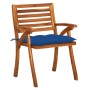 Sillas de jardín 8 uds madera maciza de teca con cojines de , Sillas de jardín - Ref: Foro24-3075226, Precio: 771,58 €, Descu...