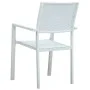 Sillas de jardín 4 unidades plástico con aspecto ratán blanco de vidaXL, Sillas de jardín - Ref: Foro24-47888, Precio: 162,36...