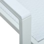 Sillas de jardín 4 unidades plástico con aspecto ratán blanco de vidaXL, Sillas de jardín - Ref: Foro24-47888, Precio: 182,49...