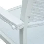 Sillas de jardín 4 unidades plástico con aspecto ratán blanco de vidaXL, Sillas de jardín - Ref: Foro24-47888, Precio: 162,36...