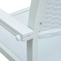 Sillas de jardín 4 unidades plástico con aspecto ratán blanco de vidaXL, Sillas de jardín - Ref: Foro24-47888, Precio: 182,49...