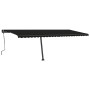 Toldo retráctil manual con luz LED gris antracita 600x350 cm de , Toldos - Ref: Foro24-3069884, Precio: 739,61 €, Descuento: %