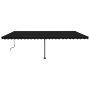 Toldo retráctil manual con luz LED gris antracita 600x350 cm de , Toldos - Ref: Foro24-3069884, Precio: 739,61 €, Descuento: %