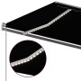Toldo retráctil manual con luz LED gris antracita 600x350 cm de , Toldos - Ref: Foro24-3069884, Precio: 739,61 €, Descuento: %