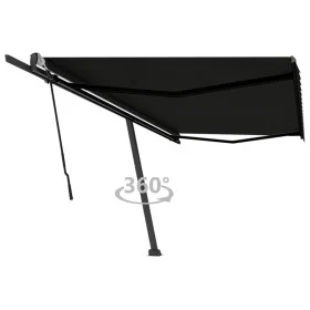 Toldo de pie retráctil manual gris antracita 500x350 cm de , Toldos - Ref: Foro24-3069859, Precio: 563,51 €, Descuento: %
