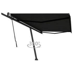 Toldo de pie retráctil manual gris antracita 500x350 cm de , Toldos - Ref: Foro24-3069859, Precio: 551,89 €, Descuento: %