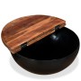 Set de 2 mesas de centro madera reciclada negra forma de bol de , Mesas de centro - Ref: Foro24-245257, Precio: 140,95 €, Des...