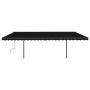 Toldo retráctil manual con luz LED gris antracita 6x3,5 m de , Toldos - Ref: Foro24-3070284, Precio: 741,83 €, Descuento: %