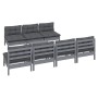 Muebles de jardín 8 pzas con cojines antracita madera de pino de , Conjuntos de jardín - Ref: Foro24-3096138, Precio: 642,59 ...
