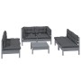 Juego de muebles de jardín 7 pzas y cojines madera maciza pino de , Conjuntos de jardín - Ref: Foro24-3096216, Precio: 565,64...