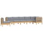 Juego de muebles de jardín 8 pzas y cojines madera maciza pino de , Conjuntos de jardín - Ref: Foro24-3096730, Precio: 670,74...