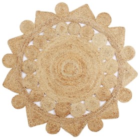 Alfombra hecha a mano de yute trenzado 150 cm en Alfombras | Comprar online en Foru.es