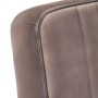 Sillón voladizo cuero auténtico marrón envejecido en Sillones | Comprar online en Foru.es