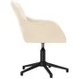 Sillas de comedor giratorias 2 uds terciopelo crema de , Sillas de comedor - Ref: Foro24-3103386, Precio: 180,83 €, Descuento: %