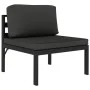Set muebles de jardín 5 pzas y cojines aluminio gris antracita de , Conjuntos de jardín - Ref: Foro24-3107788, Precio: 591,02...