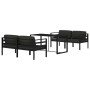 Set muebles de jardín 5 pzas y cojines aluminio gris antracita de , Conjuntos de jardín - Ref: Foro24-3115924, Precio: 740,86...