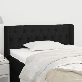 Kopfteil aus schwarzem Stoff, 103 x 16 x 78/88 cm von , Kopf- und Fußteile - Ref: Foro24-3119096, Preis: 45,82 €, Rabatt: %