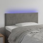 Cabecero con LED de terciopelo gris claro 100x5x78/88 cm de , Cabeceros y pies de cama - Ref: Foro24-3121374, Precio: 37,82 €...