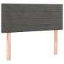 Cabecero con LED de terciopelo gris oscuro 100x5x78/88 cm de , Cabeceros y pies de cama - Ref: Foro24-3121795, Precio: 40,11 ...