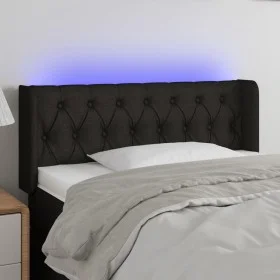 Black fabric headboard with LED 103x16x78/88 cm by , Headboards and footboards - Ref: Foro24-3123564, Price: 52,10 €, Discoun...