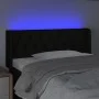 Black fabric headboard with LED 103x16x78/88 cm by , Headboards and footboards - Ref: Foro24-3123564, Price: 52,10 €, Discoun...