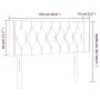 Black fabric headboard with LED 103x16x78/88 cm by , Headboards and footboards - Ref: Foro24-3123564, Price: 52,10 €, Discoun...
