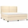 Box spring bed with cream fabric mattress 160x200 cm by , Beds and slatted bases - Ref: Foro24-3127898, Price: 568,71 €, Disc...