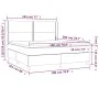 Box spring bed with cream fabric mattress 180x200 cm by , Beds and slatted bases - Ref: Foro24-3131374, Price: 619,21 €, Disc...