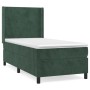 Cama box spring con colchón terciopelo verde oscuro 90x190 cm de , Camas y somieres - Ref: Foro24-3132534, Precio: 339,48 €, ...