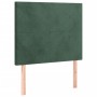 Cama box spring con colchón terciopelo verde oscuro 90x190 cm de , Camas y somieres - Ref: Foro24-3132534, Precio: 339,48 €, ...