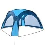 Carpa de fiesta con LED y 4 paredes laterales azul 3,6x3,6x2,3m de vidaXL, Carpas y cenadores - Ref: Foro24-92236, Precio: 14...