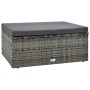 Set de muebles de jardín 5 pzas y cojines ratán sintético gris de vidaXL, Conjuntos de jardín - Ref: Foro24-47814, Precio: 45...
