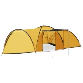 Tienda de campaña iglú 8 personas amarilla 650x240x190 cm de vidaXL, Tiendas de campaña - Ref: Foro24-92232, Precio: 175,14 €...