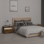 Mesitas de noche con luces LED 2 uds roble ahumado 60x35x40 cm de , Mesitas de noche - Ref: Foro24-3152827, Precio: 74,43 €, ...