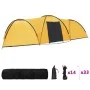 Tienda de campaña iglú 8 personas amarilla 650x240x190 cm de vidaXL, Tiendas de campaña - Ref: Foro24-92232, Precio: 175,14 €...