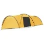 Tienda de campaña iglú 8 personas amarilla 650x240x190 cm de vidaXL, Tiendas de campaña - Ref: Foro24-92232, Precio: 175,14 €...