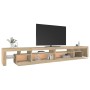Mueble de TV con luces LED color roble Sonoma 290x36,5x40 cm de , Muebles TV - Ref: Foro24-3152804, Precio: 186,59 €, Descuen...