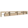 Mueble de TV con luces LED color roble Sonoma 290x36,5x40 cm de , Muebles TV - Ref: Foro24-3152804, Precio: 186,59 €, Descuen...